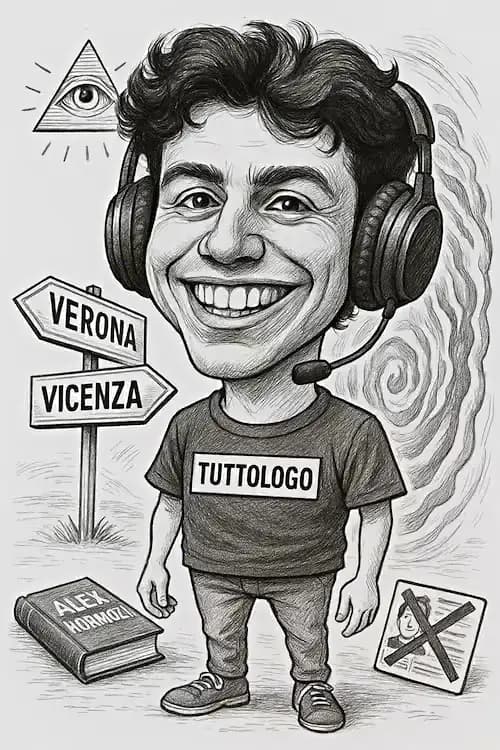 Caricatura ragazza con cuffie
